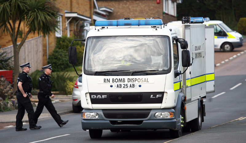UNEXPLODED ORDNANCE DETONATED ON YAVERLAND BEACH