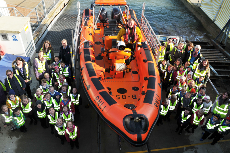 LIFEBOAT STATION VISIT FOR LOCAL PRIMARY SCHOOL