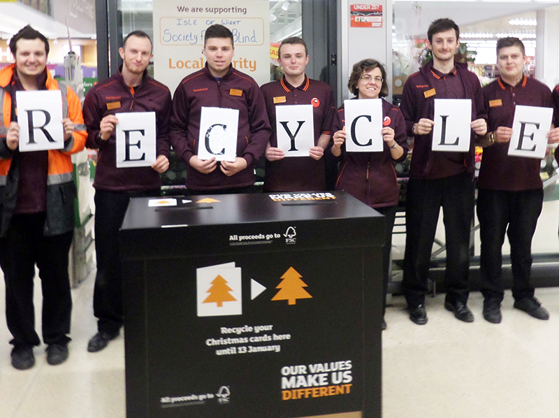 ISLANDERS URGED TO RECYCLE CHRISTMAS CARDS