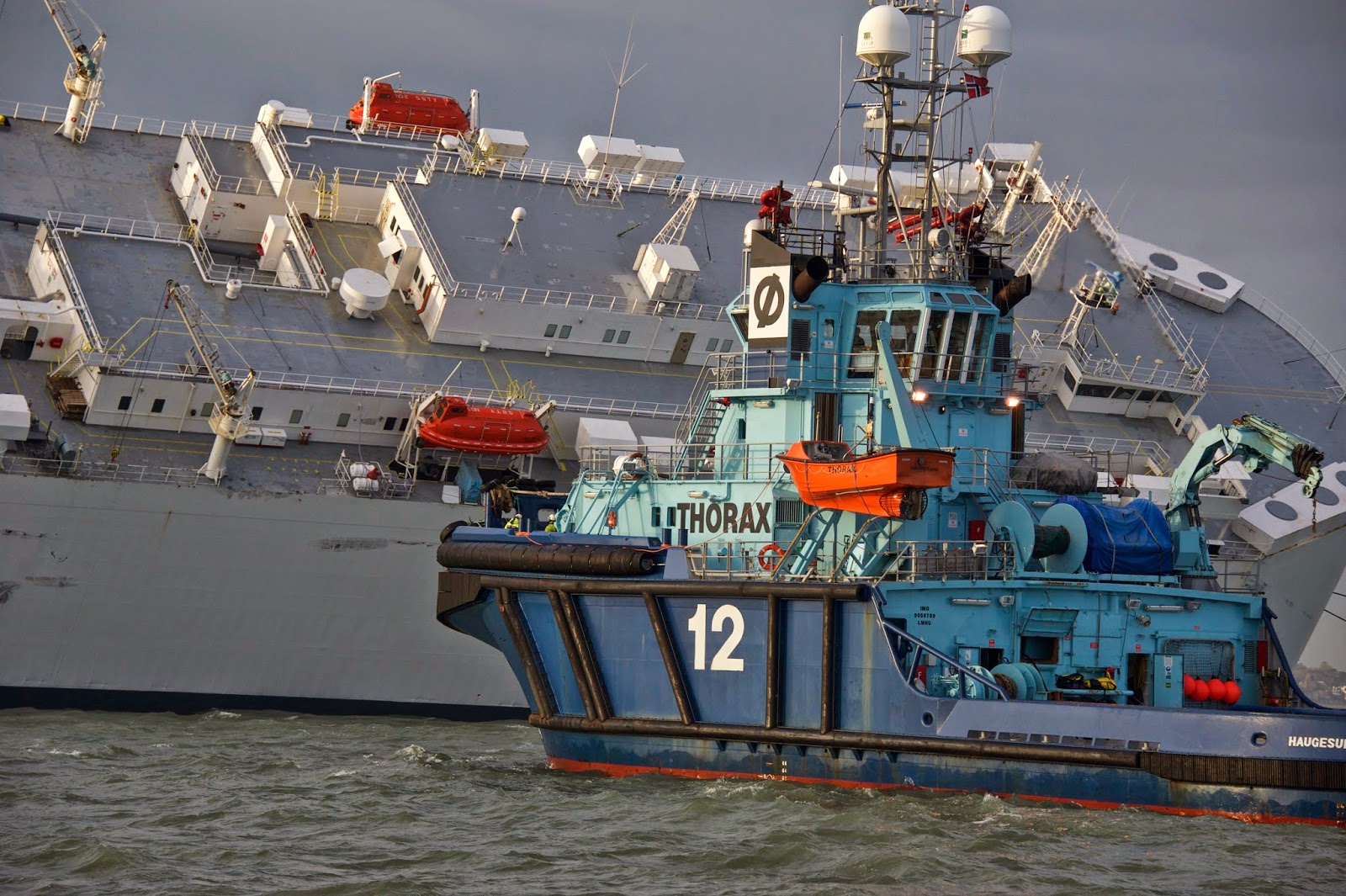 WATER REMOVED FROM HOEGH OSAKA CAR DECKS