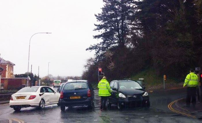 BRADING COLLISION LEADS TO TRAFFIC DELAYS