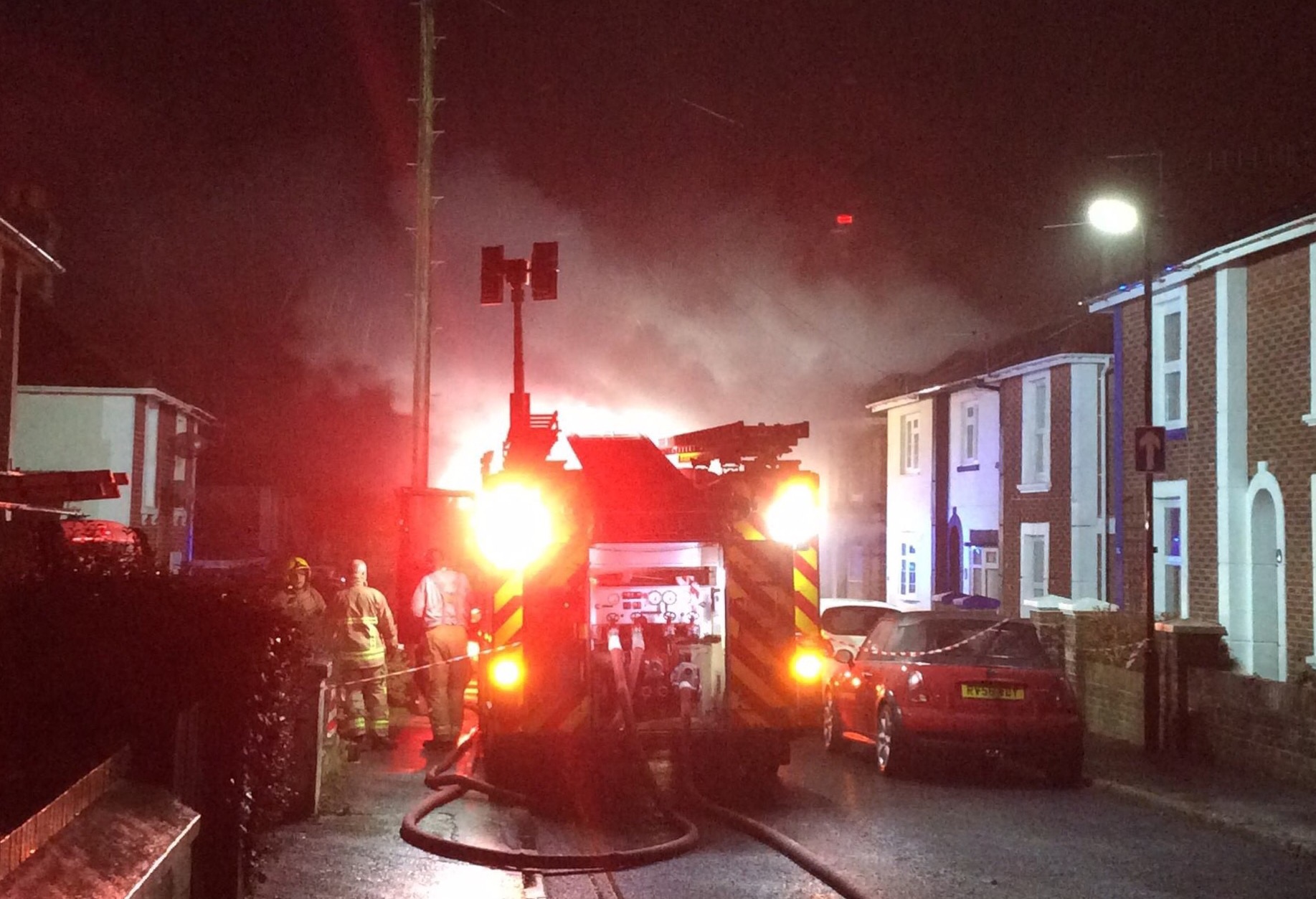 HOUSE FIRE IN SHANKLIN