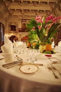 Flowers on Durbar Room table copy