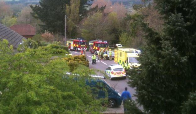 NEWCHURCH COLLISION RESULTS IN VILLAGE CLOSURE