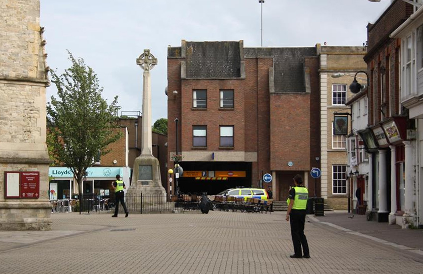 YOUNG WOMAN BROUGHT TO SAFETY FROM CAR PARK EDGE
