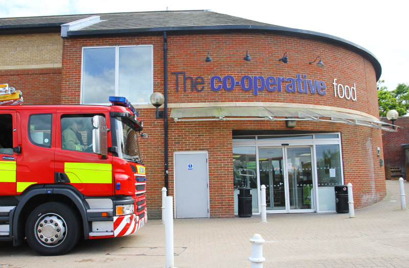 FIRE CREWS RESPOND TO SMELL OF BURNING