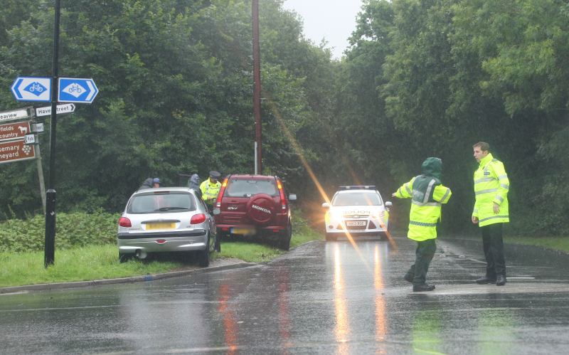CARS COLLIDE AT SMALLBROOK IN ATROCIOUS CONDITIONS