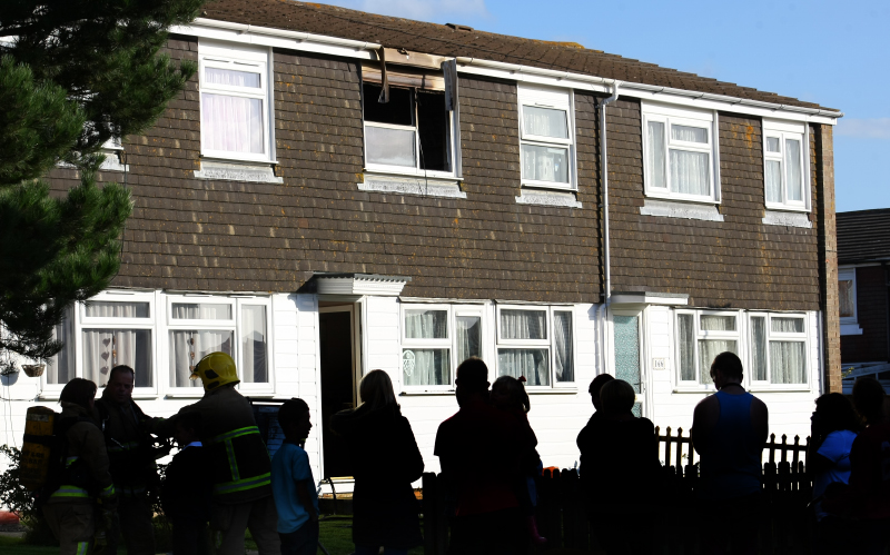 FIRE CREWS CALLED TO PAN HOUSE FIRE