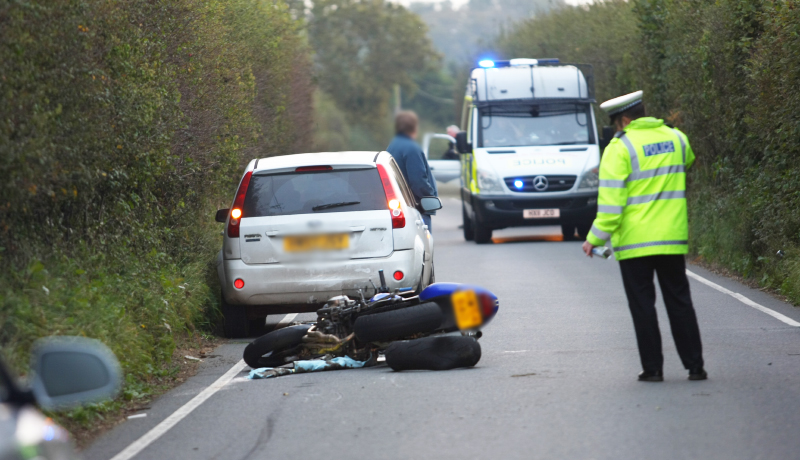 MOTORCYCLIST SERIOUSLY INJURED IN WHITWELL COLLISION