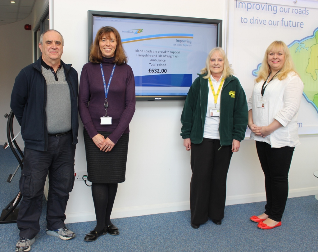 ISLAND ROADS STAFF RAISE OVER £2500 FOR CHARITY