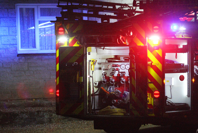 LAUNDRY ROOM FIRE AT SANDOWN HOTEL