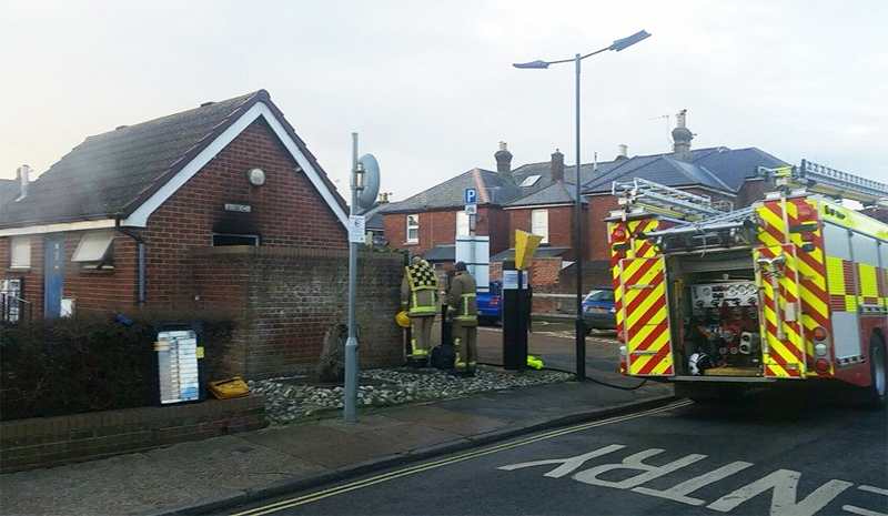 TOILET BLOCK FIRE IN SANDOWN