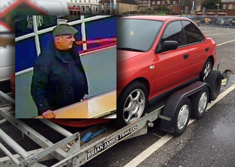PICTURE OF WANTED MAN RELEASED AFTER TRAILER THEFT