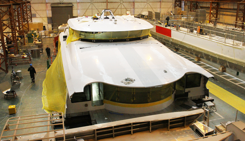 RED JET 6 BUILD PROGRESSING WELL IN EAST COWES