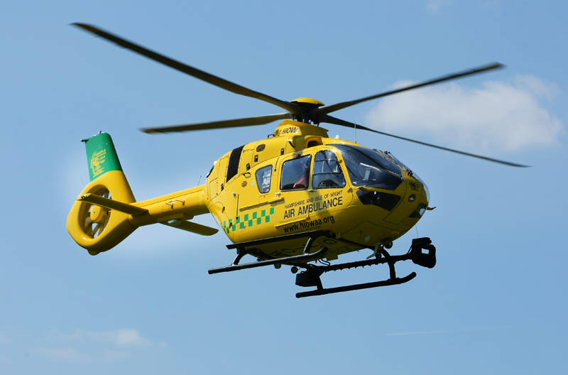 AIR AMBULANCE MEDIVAC FOR EAST COWES PATIENT