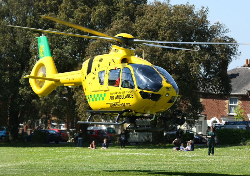 AIR AMBULANCE MEDIVAC FOR EAST COWES PATIENT