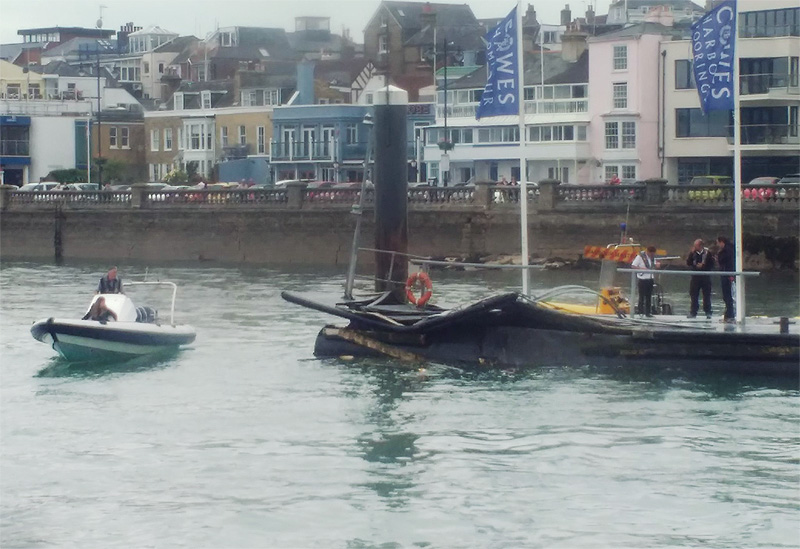 MV BALMORAL CRASHES INTO TRINITY LANDING