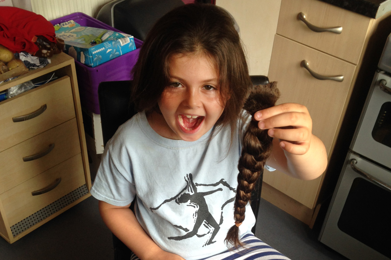 7-YEAR-OLD BROOKE RAISES ALMOST £500 FOR LITTLE PRINCESS TRUST
