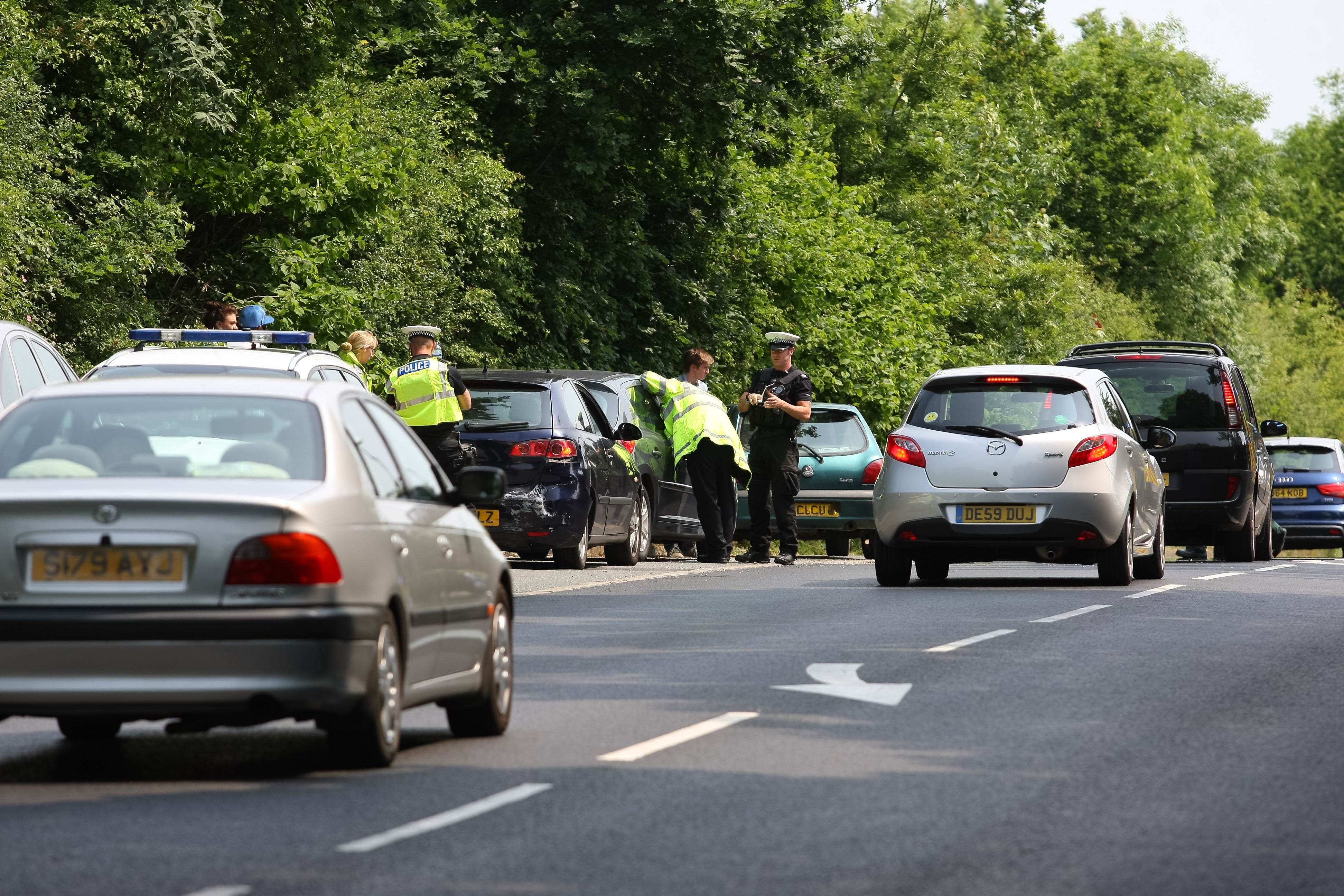 TRAFFIC TAILBACKS AFTER MINOR COLLISION