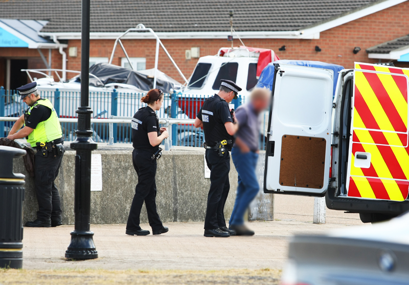 MAN ARRESTED AFTER KNIFE ALERT