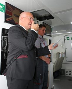 MD Neil Chapman on board the new craft