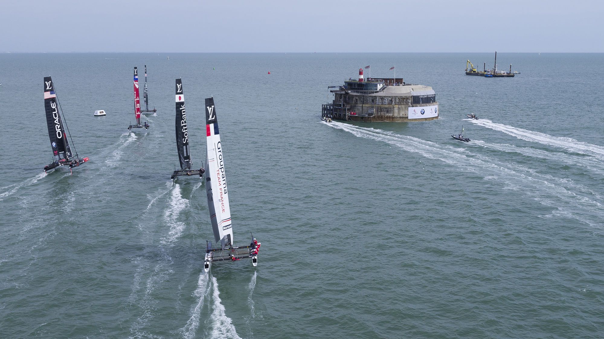 AMERICA’S CUP GETS OFF TO A FLYING START