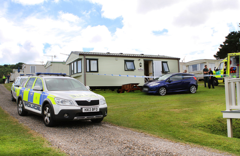 BODY FOUND IN CARAVAN AT BEMBRIDGE HOLIDAY PARK