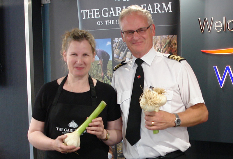 GARLIC TREATS ON BOARD WIGHTLINK’S FERRIES