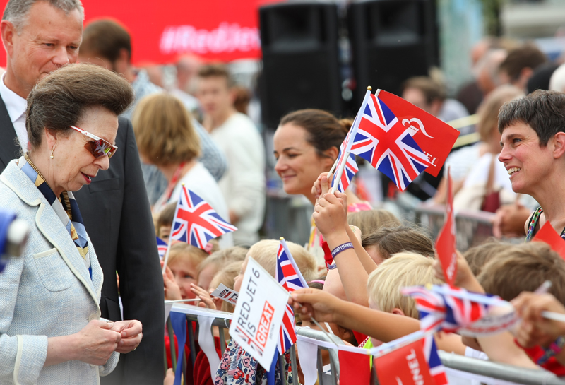 HRH THE PRINCESS ROYAL OFFICIALLY NAMES RED JET 6