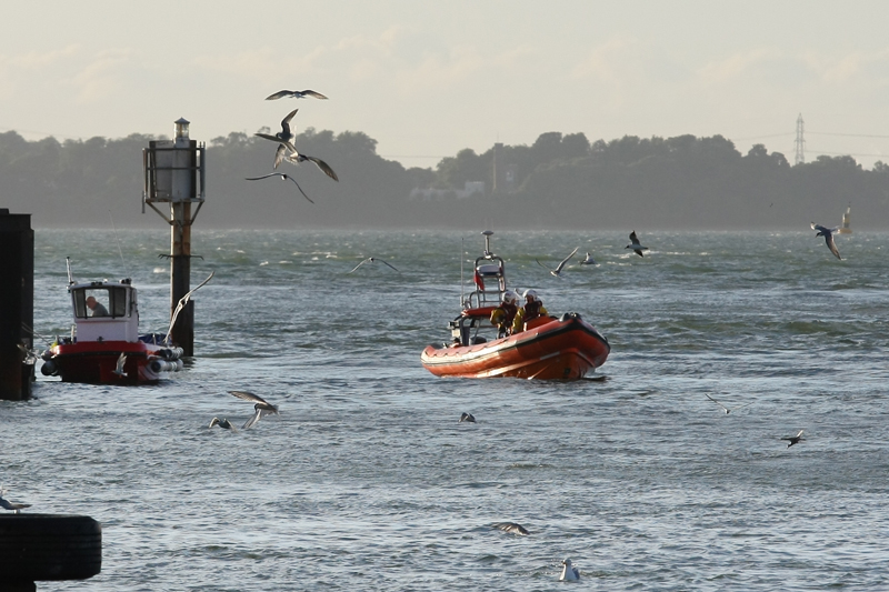 LIFEBOAT TASKED TO SINKING WATER TAXI