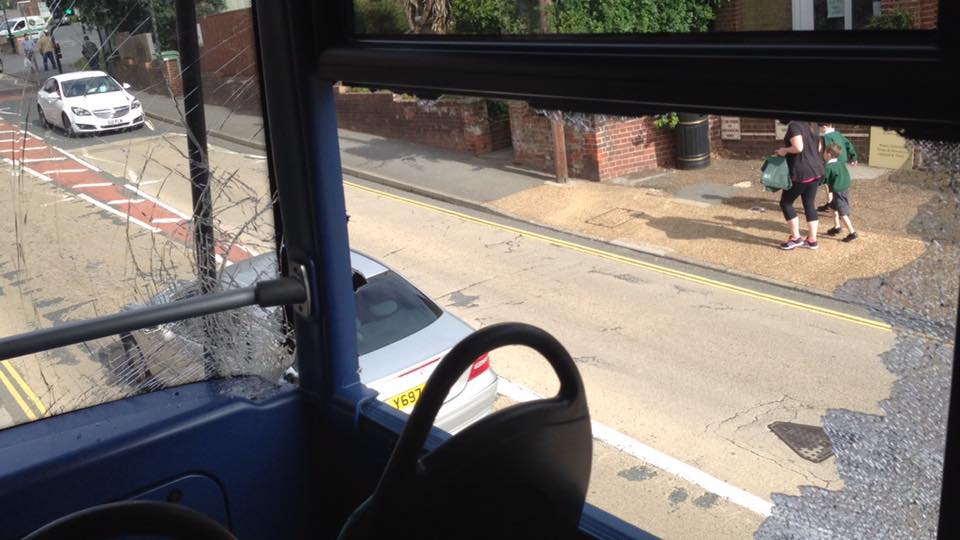 BUS CARRYING SCHOOL CHILDREN IN WOOTTON CRASH