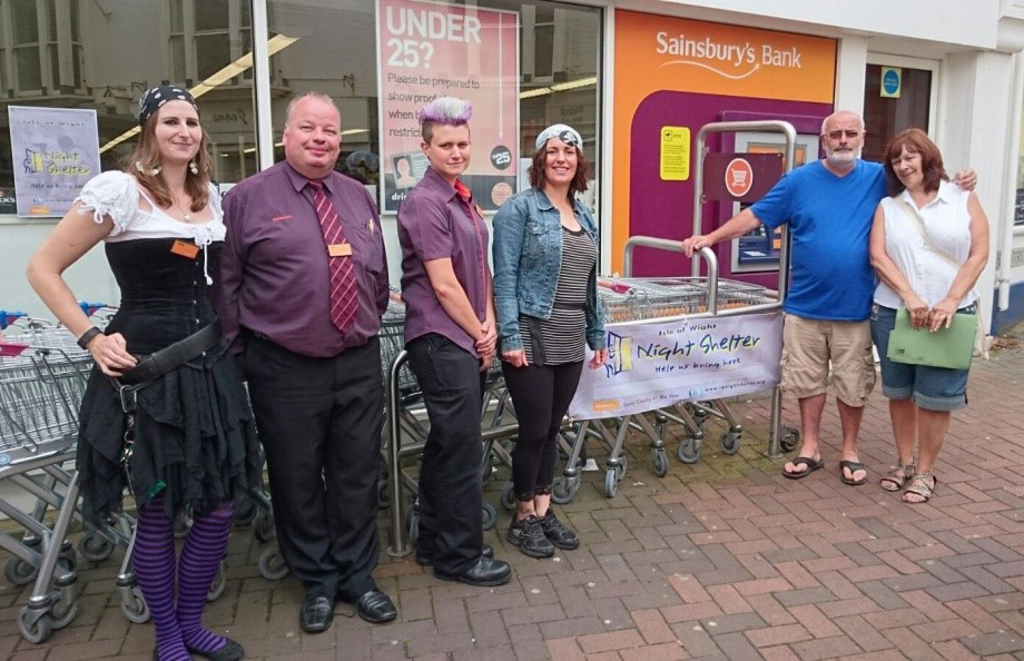 SAINSBURY’S WEST COWES LAUNCH CHARITY PARTNERSHIP WITH HOMELESS SHELTER