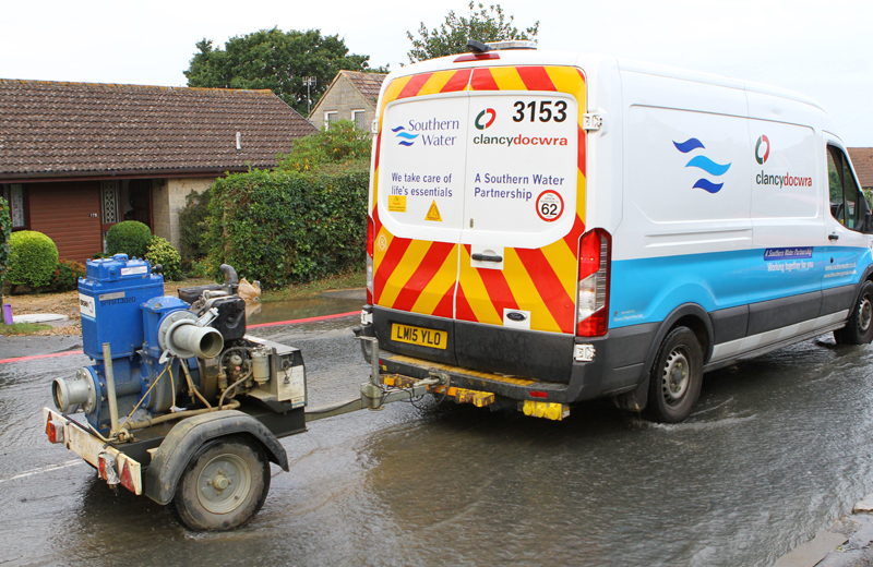 GREAT PRESTON ROAD CLOSED DUE TO WATER MAIN BURST