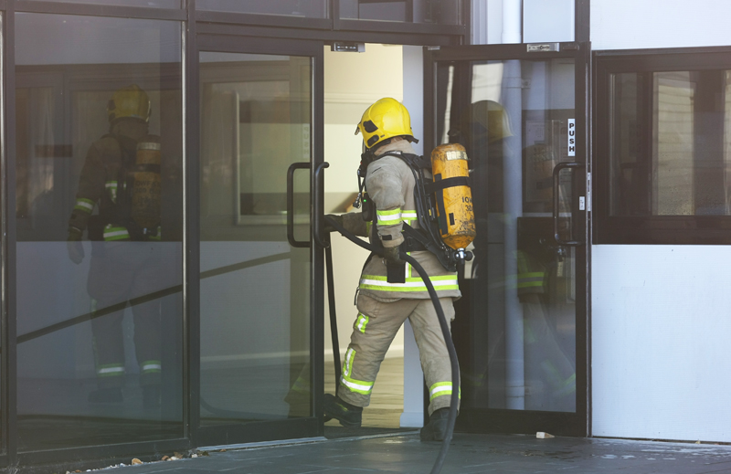 FIRE AT FORTIS HOUSE IN RYDE