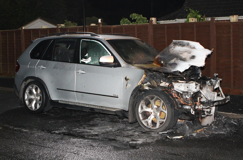 PARKED CAR TORCHED IN GUNVILLE
