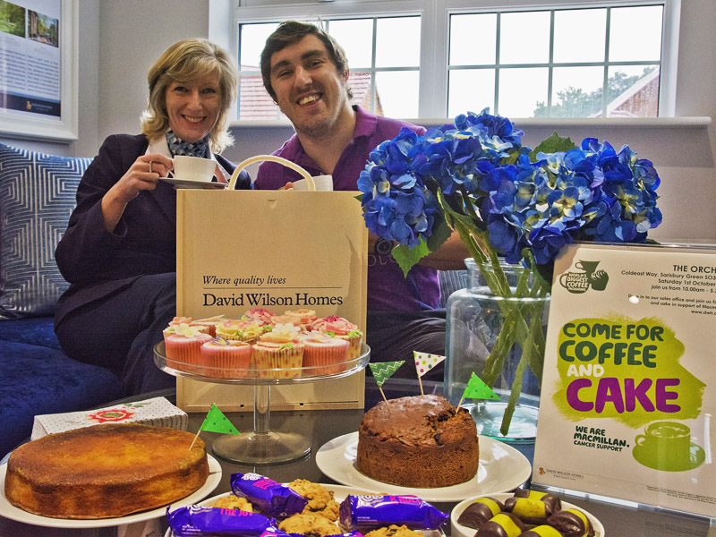 COFFEE MORNING HELPS LOCAL HOUSEBUILDER RAISE HUNDREDS FOR MACMILLAN