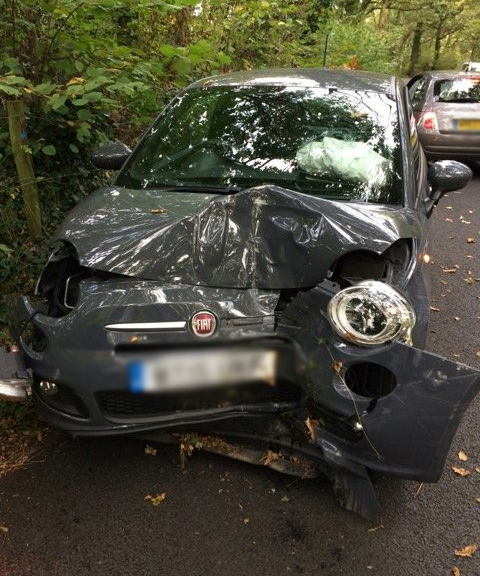 FIAT ‘CRASHES INTO TREE’ ON CARTERS ROAD
