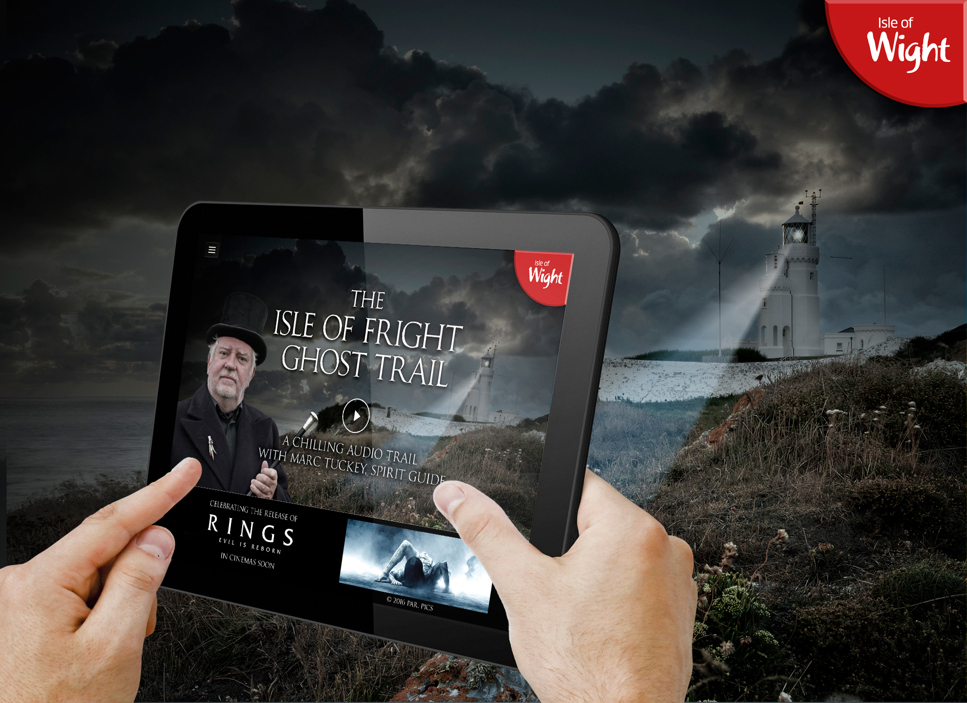 VISIT ISLE OF WIGHT GHOST TRAIL APP RE-APPEARS