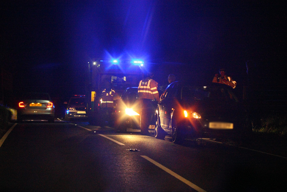 ONE-WAY DOWNS CLOSURE FOLLOWING MINOR COLLISION