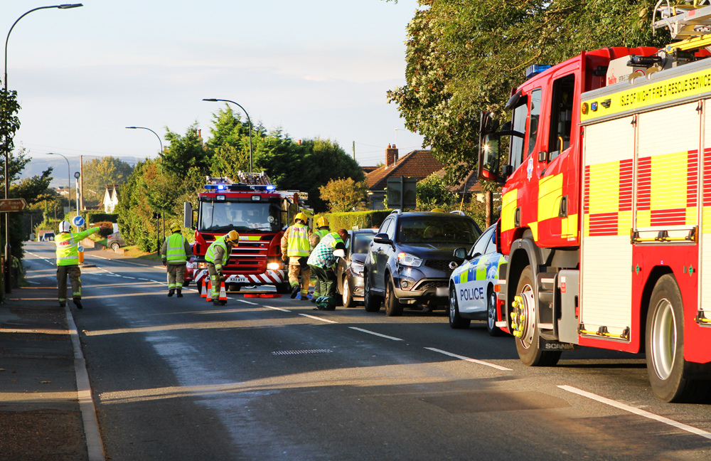 PERSON TRAPPED IN MORTON COMMON CRASH