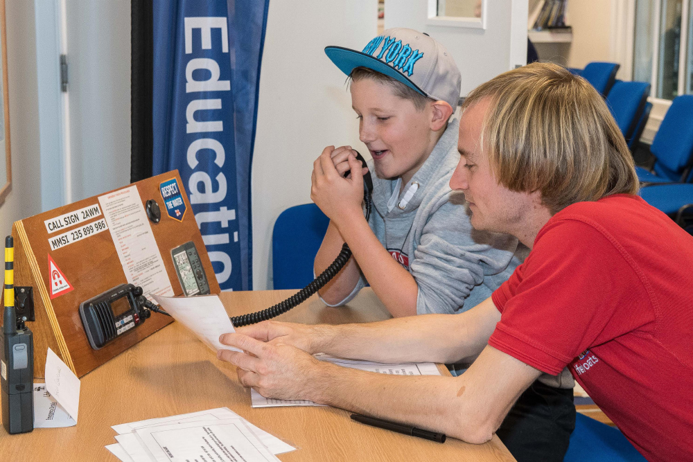 STORM FORCE CHILDREN DESCEND ON COWES LIFEBOAT STATION