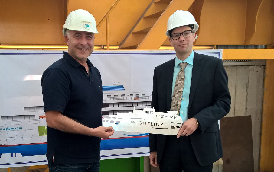 WORK BEGINS ON WIGHTLINK’S BRAND NEW CAR FERRY