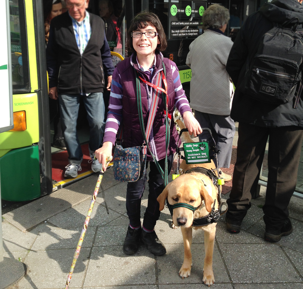CHRISTINA’S CONFIDENCE BOOST THANKS TO ASSISTANCE DOG GEORGIE
