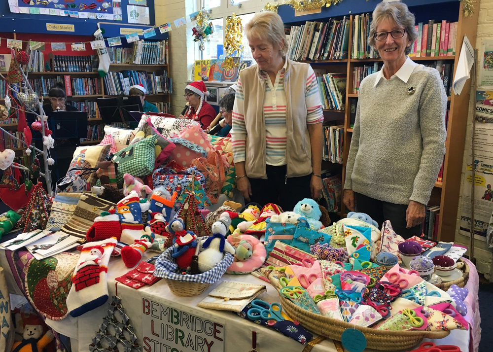 CHRISTMAS CASH BOOST FOR BEMBRIDGE LIBRARY