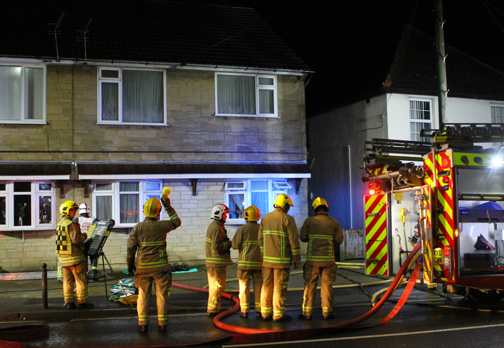FLAT FIRE AT LAKE HIGH STREET