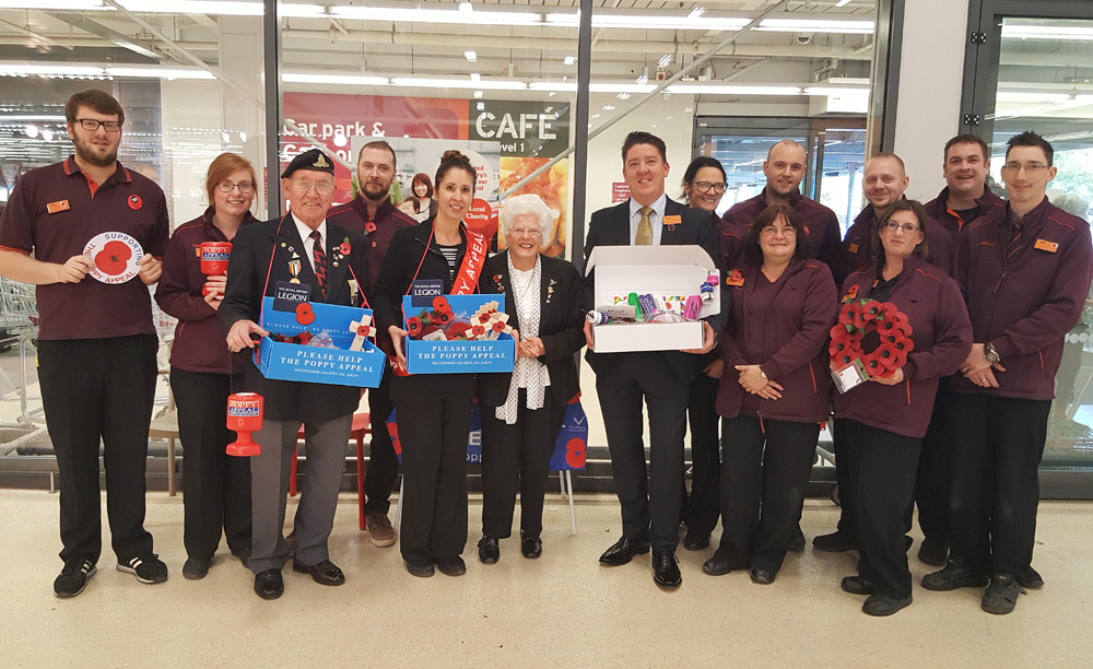 POPPY APPEAL RAISES NEARLY £10,000 AT SAINSBURY’S NEWPORT