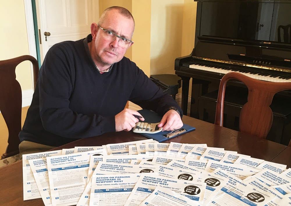 SURVEY FORMS ON NEWPORT’S ‘PARKING NIGHTMARE’ FLOOD IN