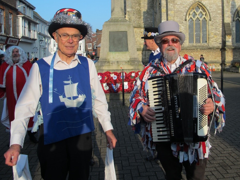 MEN OF WIGHT HAND OVER BEQUEATHED ACCORDION
