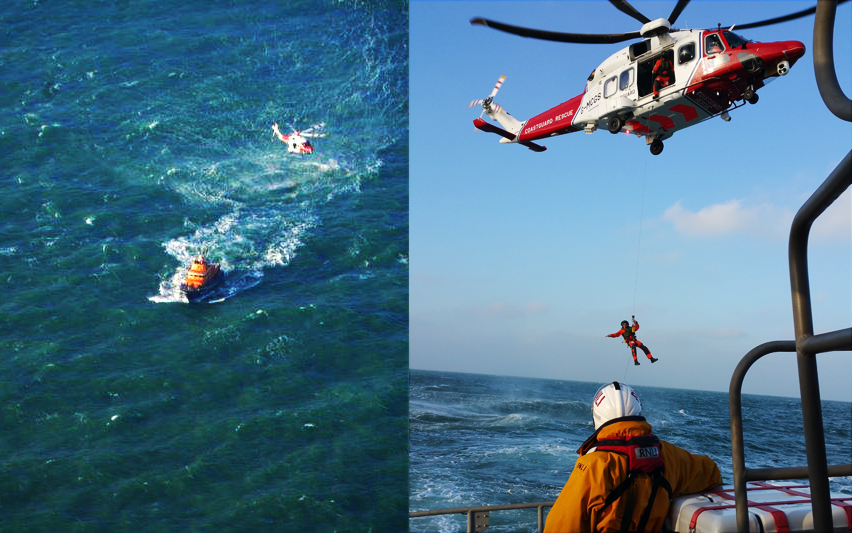 NEW COASTGUARD AIRCRAFT PUT TO THE TEST OFF THE ISLE OF WIGHT
