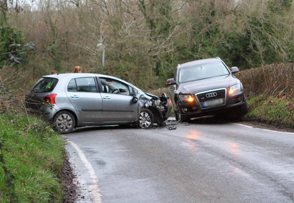 CRASH CLOSES ROAD NEAR BRADING